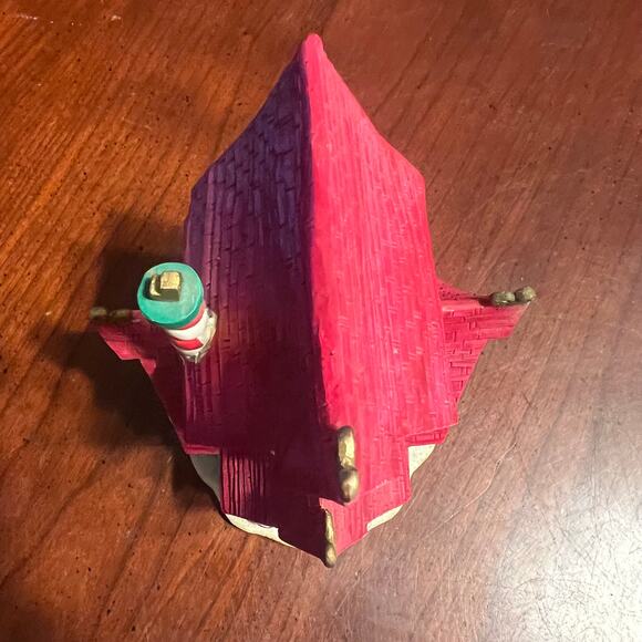 Hallmark The Claus Home 2014 Retro Christmas Cottage Mini Lights Up Ornament - Picture 4 of 8